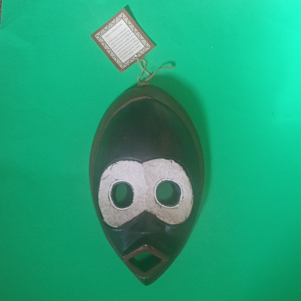 Ghanaian Wooden Mask Hand Crafted in Ghana